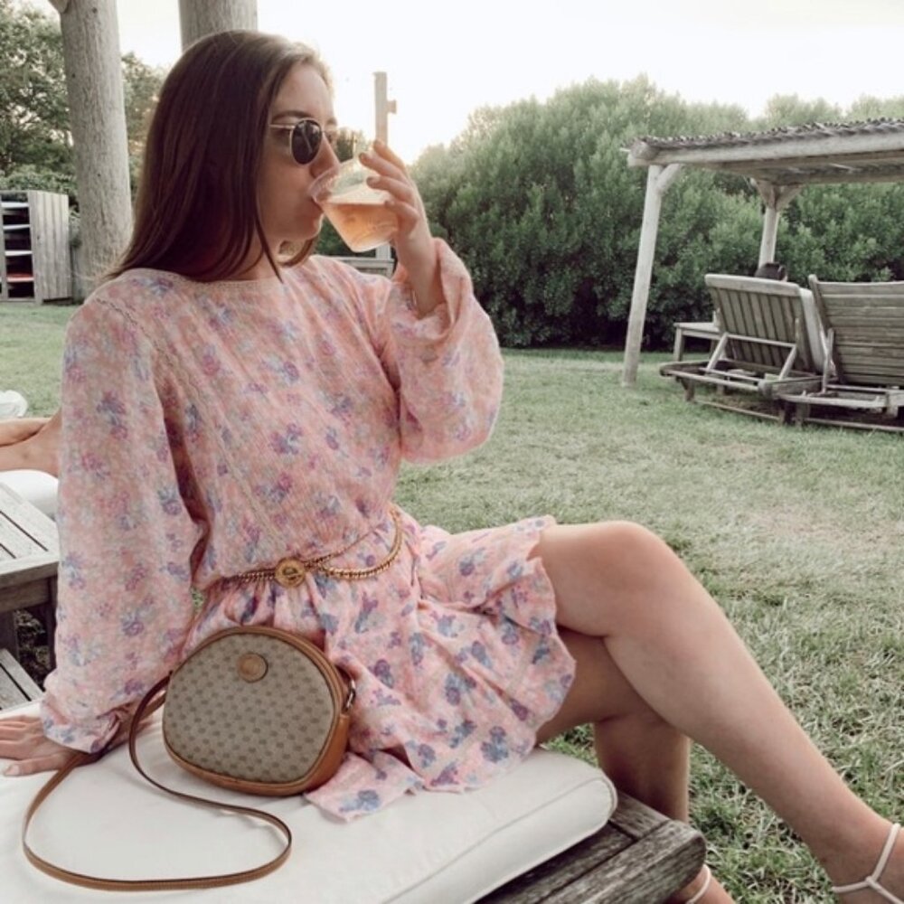 LoveShackFancy Floral Mini Dress